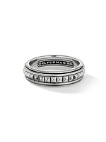 Pyramid Sterling Silver Band Ring