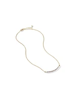 Petite Pavéflex Station Necklace in 18K Yellow Gold with Diamonds