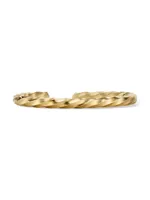 Cable Edge Cuff Bracelet 18K Yellow Gold/5.5MM