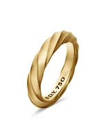 Cable Edge Band Ring 18K Yellow Gold