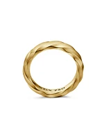 Cable Edge Band Ring 18K Yellow Gold