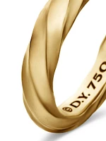 Cable Edge Band Ring 18K Yellow Gold