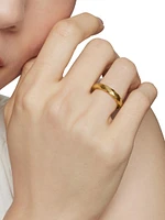 Cable Edge Band Ring 18K Yellow Gold