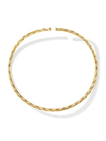 Cable Edge Collar Necklace In 18K Yellow Gold