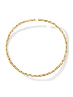 Cable Edge Collar Necklace 18K Yellow Gold