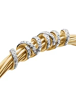 Helena Center Station Bracelet 18K Yellow Gold With Diamonds