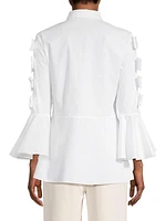 Peintre Poplin Bow Blouse