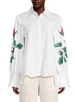 Flowers Poplin Shirt