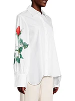 Flowers Poplin Shirt