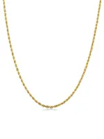 14K Yellow Gold Roman Rope Necklace