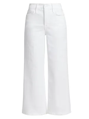 Good Waist Palazzo Ankle-Crop Jeans