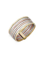 14K Tricolor Gold Power Stack II Ring