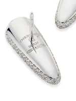 Calla 18K White Gold & 1.58 TCW Diamond Stud Earrings
