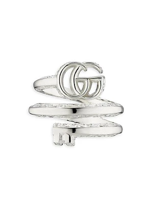 GG Marmont Sterling Silver Wrap Ring