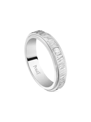 Possession 18K White Gold & 0.02 TCW Diamond Band