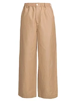 Flare Linen & Cotton Trousers