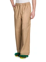 Flare Linen & Cotton Trousers