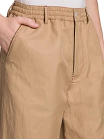 Flare Linen & Cotton Trousers