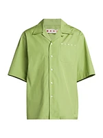 Logo Poplin Camp Shirt