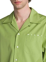 Logo Poplin Camp Shirt