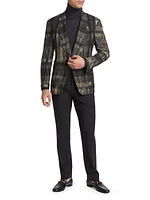 Kent Plaid Silk Blazer