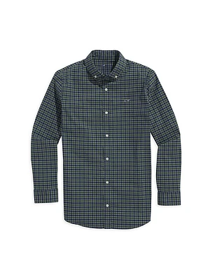 Little Boy's & Gingham Classic-Fit Shirt