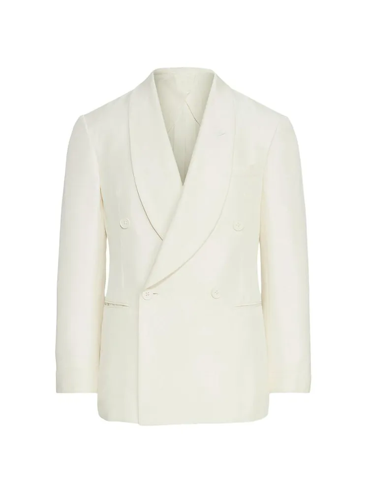 Kent Silk Double-Breasted Blazer