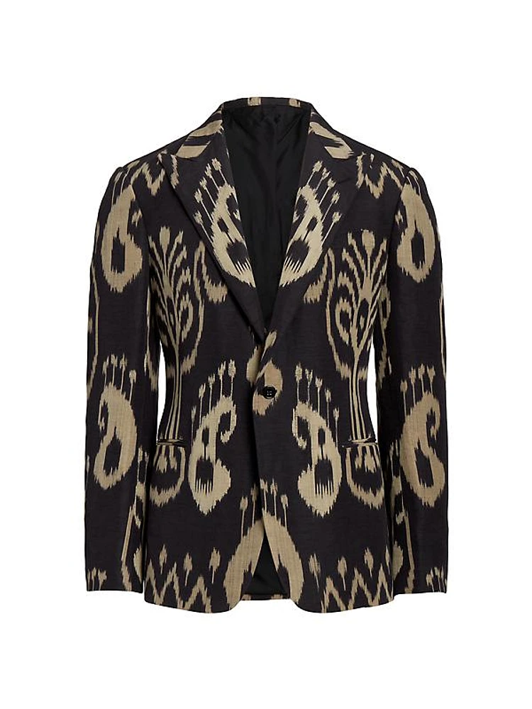 Ikat Kent Jacquard Jacket