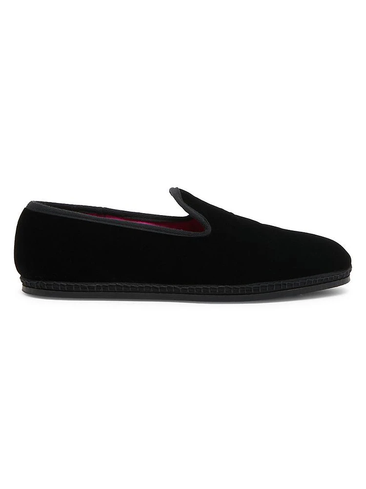 Velvet Slip-On Loafers