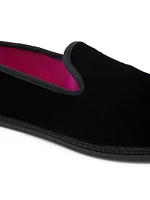 Velvet Slip-On Loafers