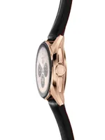 Connected Calibre E4 Golden Bright Edition Rose-Goldtone Stainless Steel & Leather Smartwatch/42MM