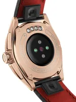 Connected Calibre E4 Golden Bright Edition Rose-Goldtone Stainless Steel & Leather Smartwatch/42MM
