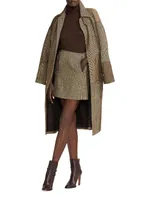 Teegan Belted Patchwork Coat