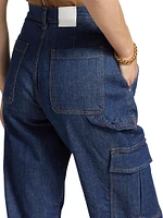 Axelle Denim Cargo Pants