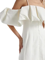 Puffed Off-The-Shoulder Minidress