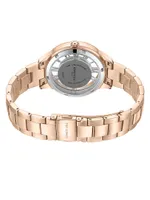 Transparency Rose-Goldtone Stainless Steel Bracelet Watch/36MM
