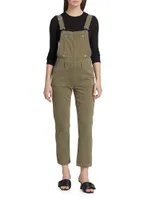 Mayslie Straight-Leg Ankle-Crop Overalls