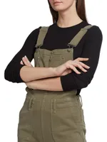 Mayslie Straight-Leg Ankle-Crop Overalls