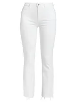 Claudine Flared Ankle-Crop Jeans