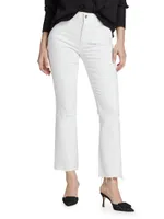 Claudine Flared Ankle-Crop Jeans