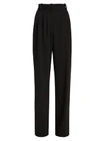 Pleated Wide-Leg Pants