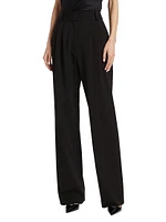 Pleated Wide-Leg Pants