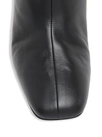 Leather Logo Knee-High Boots