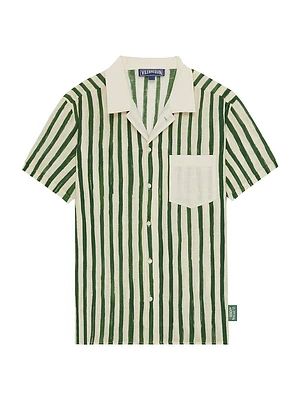 Vilebrequin x Highsnobiety Charli Striped Linen Camp Shirt