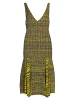 Soar Godet Midi-Dress