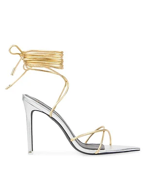 Talia Metallic High Heel Sandals