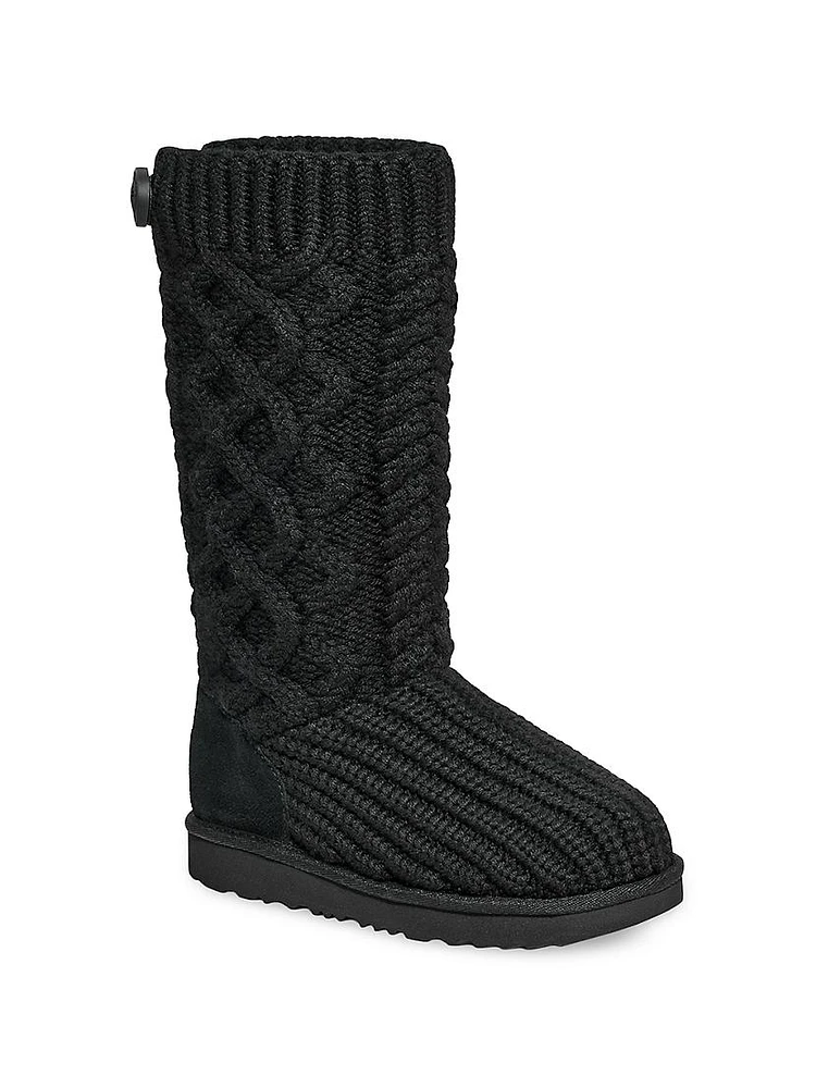 Baby's, Little Girl's & Braided Knit Tall Boots