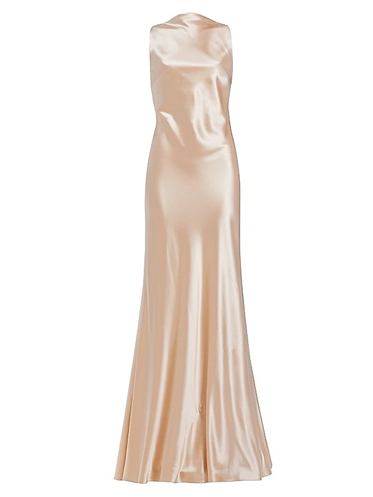 Charlie Crepe Satin Gown