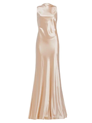 Charlie Crepe Satin Gown