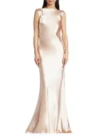 Charlie Crepe Satin Gown